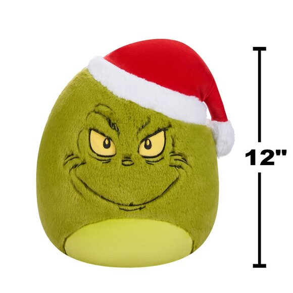Squishmallow 12" Fuzzamallow Grinch Christmas Plush - NWT - Picture 2 of 6